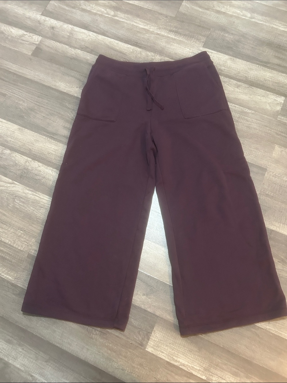 American Eagle Outfitters Women’s Sweatpants Wide-Leg in Purple Size Large